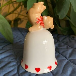 Teddy Bear Porcelain Bell